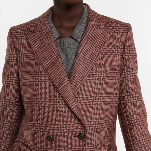 NWT Blazé-Milano Marybelle Plaid Double-Breasted Blazer - Picture 9 of 16